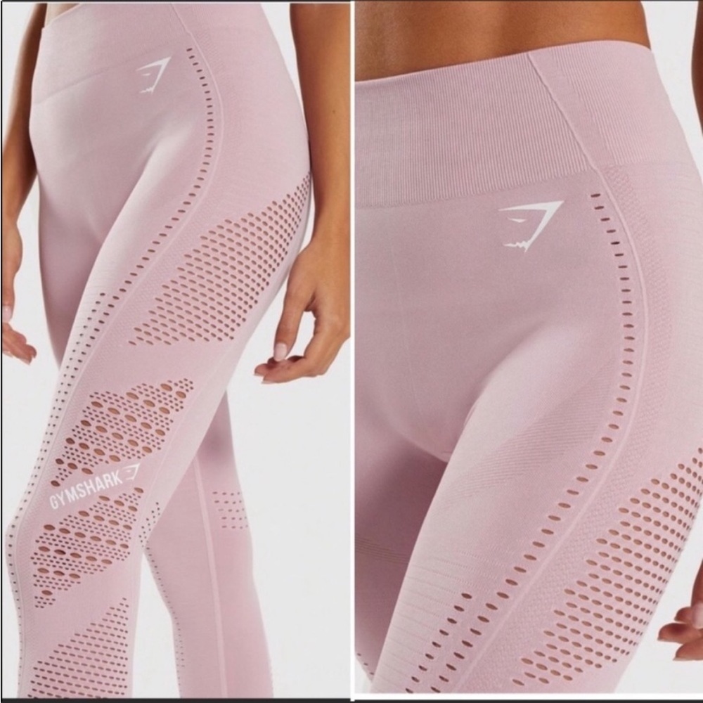 GYMSHARK Energy + Seamless Light Pink Leggings